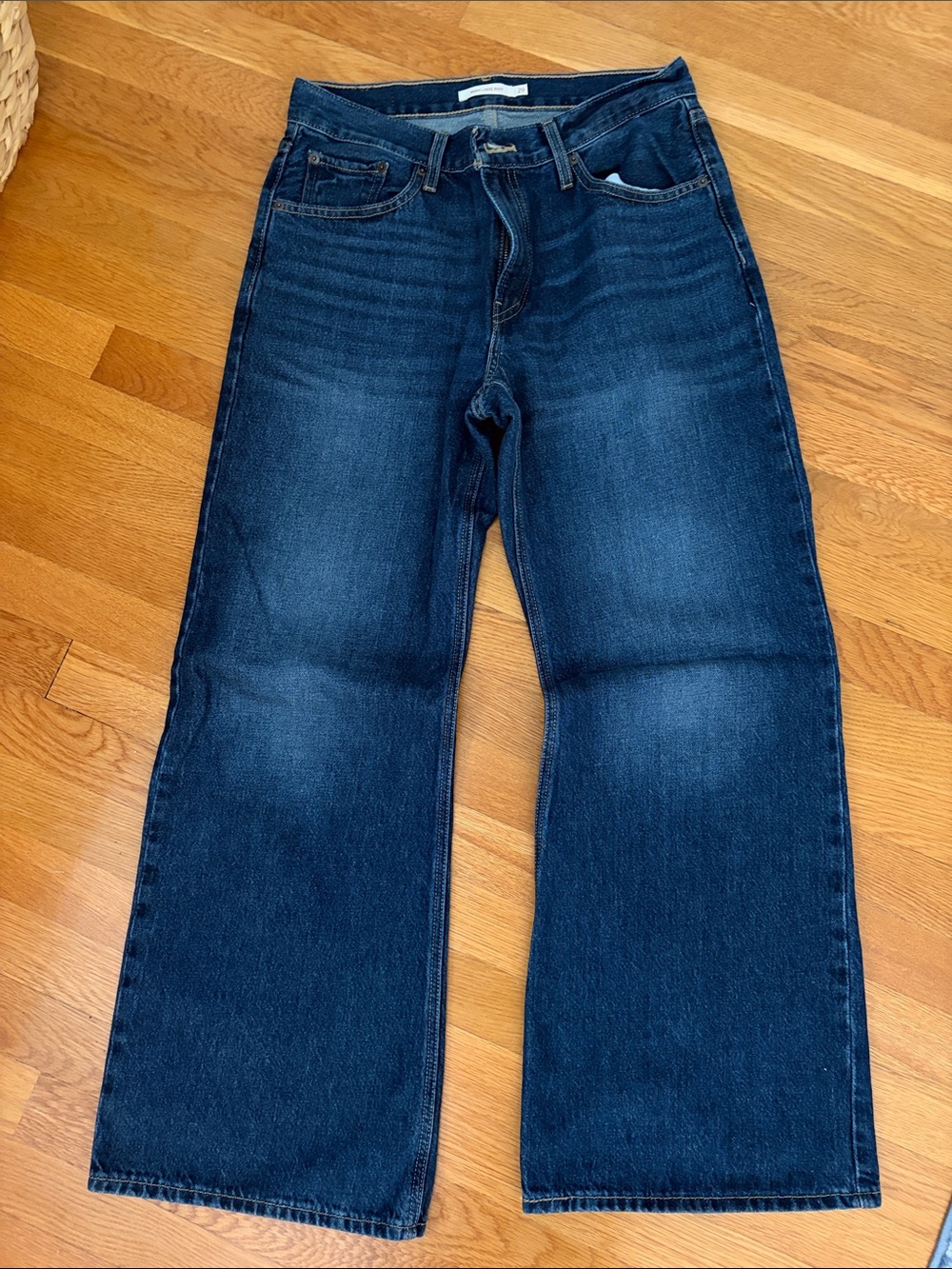Levi's Women's Indigo Wide-Leg Flare Jeans